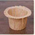Moule à cupcake en papier marron caissette à muffin style chapeau haut de forme jetable - 50 Pièces/Paquet / Couleur Kraft