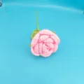 Handmade crochet pink rose flower variant, beautiful yarn floral gift for women. - Light Pink