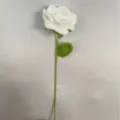 Handgemaakte gehaakte witte roos afgewerkt product cadeau voor romantische feestdag. - Witte Roos