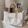 Grosse Kapazitaet Damen Reise Handtasche, geraeumige Freizeittasche fuer den Alltag. - Weiß