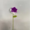 Handgemaakte gehaakte rozenbloem wol garen boeket schattig cadeautje voor valentijnsdag decor - Gradiënt Paarse Puntige Roos