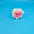 Handmade crochet woolen rose flower, knitted pink gradient bouquet for home decor and gifts. - Gradient Fashion Pink
