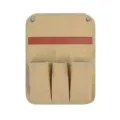 Canvas chair armrest storage bag outdoor camping portable side organizer for camping chair - Khaki Side Bag