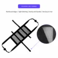 Pet weighing sling for livestock, thickened mesh bag with durable straps and buckle helper. - One Size / Black