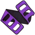 Gros plan détaillé de la sangle de transfert violette avec plusieurs poignées renforcées. - Ceinture d'Assistance pour Patient / Taille unique / Violet
