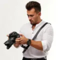 Adjustable DSLR camera shoulder strap, genuine leather retro wear-resistant anti-drop neck strap. - Black