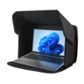 Black laptop sun shade hood privacy protector anti-glare laptop cover for 16 inch outdoor work - 15 inch