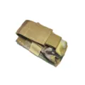 Tactical flashlight pouch nylon outdoor running portable small Molle waist bag camo - Camouflage