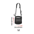 Schwarze Netztasche fuer Pferde Heu zum Aufhaengen tragbar und langlebig Modell Grösse M. - M / Schwarz