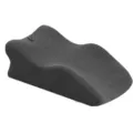 Ergonomic dark gray positioning wedge pillow for bedroom comfort and support multi-functional. - Upgraded Enlarged Style / Black