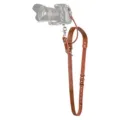 Correa de hombro para cámara de cuero marrón vintage con clips metálicos para réflex. - Nuevo Sencillo Hombro Marrón