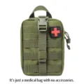 Tactical Molle Medical Bag Military Outdoor EDC First Aid Pouch Camping Storage Bag - Medical Kit / Army Green