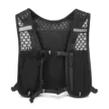 Leichter atmungsaktiver Lauf Trinkrucksack Weste fuer Outdoor Sport und Wandern jetzt. - Schwarz