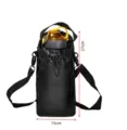 Sac de bouteille d'eau étanche noir avec sangle, idéal pour le sport en plein air et le fitness. - Pochette de Bouteille d'Eau Magnétique - 2 Aimants Puissants