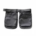 Sac de taille pour outil de jardin multi-poches ceinture grise avec boucle réglable. - 2 Petites Pochettes + Ceinture