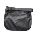 Sac de taille de jardinage noir multi-poches, ceinture d'outils durable avec boucle. - 1 Grande Pochette + Ceinture