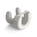 Ergonomic anti-wrinkle beauty pillow for side sleeping, soft slow rebound face support pillow. - White