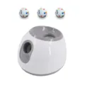 Lanceur de balle automatique pour animaux et jouet interactif chien blanc et gris - Standard US / Gris