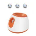 Ensemble de jouets lanceur de balle automatique pour animaux avec trois balles colorées. - Standard US / Orange