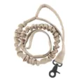 Laisse pour chien tactique élastique avec double poignée et mousqueton métal pour grands chiens. - Taille unique / Laisse Tactique / Kaki