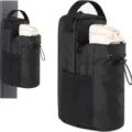 Poche noire tactique pour bouteille d'eau avec poche en filet pour le sport en plein air. - Pochette de Bouteille d'Eau Magnétique - 3 Aimants Puissants