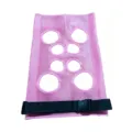 Pink mesh pet grooming hammock breathable sling harness for safe nail trimming and bathing - One Size / Pink
