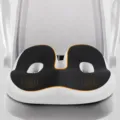 Ergonomic Seat Cushion for Office Chair Breathable Pain Relief Black White Ergo Pad - Aesthetic Buttock Cushion / Black