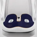 Ergonomic seat cushion pressure relief breathable office chair pad for long sitting comfort - Aesthetic Buttock Cushion / Navy Blue