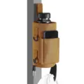 Tactical magnetic water bottle holder bag featuring phone pocket in khaki variant. - Khaki 6 Magnets + Silicone Buckle