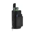 Black tactical water bottle pouch with phone pocket, D-rings and portable strap for outdoor sports. - Magnetic Water Bottle Pouch - 6 Strong Magnets - Black