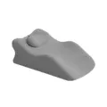 Large grey adult wedge pillow ergonomic bed contour support cushion for bedroom comfort. - Luxury Large Style With Headrest / Gray