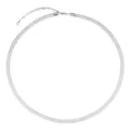 Collier ras de cou en résille de cristal argenté pour femme, bijou de fête étincelant. - Or blanc