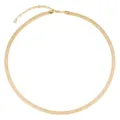 Collier ras du cou en résille de cristal doré pour femmes, élégants bijoux tubulaires. - Or 18 carats