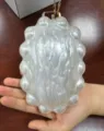 White acrylic pearl clutch bag with gold hardware elegant evening party shoulder bag for women - 8*3*14cm / White
