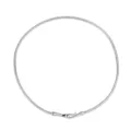 Collier de chaîne serpent en argent minimaliste, élégant choker de base empilé pour femme. - Or blanc