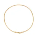 Collier ras de cou chaîne serpent ronde dorée minimaliste, bijoux élégants. - Couleur Or