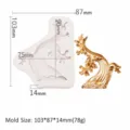 Chinesischer Stil Wolke Welle Silikon Fondant Form für Kuchen Backen und DIY Handwerk - Kleine Welle SX-ZG-21