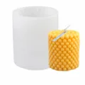 Zylinder Kugel Kerze Silikonform DIY handgemachte Aromatherapie Gips Handwerk Werkzeug - Kurzer Runder Kugelzylinder (SX-LZ-204)