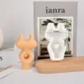 Silicone candle mold for DIY aromatherapy wax and plaster ornaments, abstract body shape. - Jianfan Series 2 (LZ-480)