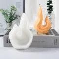Silicone candle mold 3D flame shape DIY aroma candle making tool flexible craft mold item - Coral Candle 5 (LZ-452)