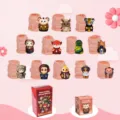 12 Chinese Zodiac silicone mold set DIY cute animal plaster casting craft kit with gift boxes. - Pink Set Without Gift Box