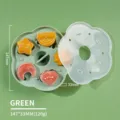 Πράσινη σιλικόνη βρεφική τροφή καλούπι ατμού κέικ DIY ζελέ πουτίγκα ρυζιού φόρμα - Πράσινο