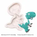 Καλούπι σιλικόνης δεινοσαύρου για γλυκό fondant DIY, χαριτωμένο εργαλείο ψησίματος. - Τυραννόσαυρος 2 KT-64