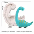 Dinosaur silicone mold for DIY fondant chocolate cake decoration, flexible baking tool. - Long-necked Dinosaur 1 KT-66