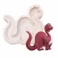 Cute dinosaur silicone mold for DIY cake decorating, cartoon animal fondant tool. - Round-backed Dinosaur KT-68