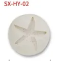 Silicone starfish mold for fondant cake decorating, chocolate, and plaster resin crafts. - Large Starfish HY-02