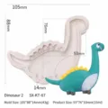 Cartoon dinosaur silicone mold for DIY cake decorating, fondant and chocolate making. - Long-necked Dinosaur 2 KT-67