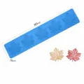 Silicone leaf mold for cake decorating, 5-cavity sycamore design fondant chocolate tool. - 5-Cavity Sycamore Leaf