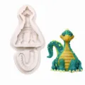 Big foot dinosaur silicone mold for DIY fondant chocolate cake decoration and baking crafts - Big-footed Dinosaur KT-71