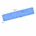 Blue heart silicone mold for cake decorating fondant lace mat baking tool size 385x78mm - Heart